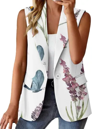 Linen Blazers for Women 2024 Work Women's Cardigan Open Front Wool Fashion Top Pluse Size With Pockets Suit