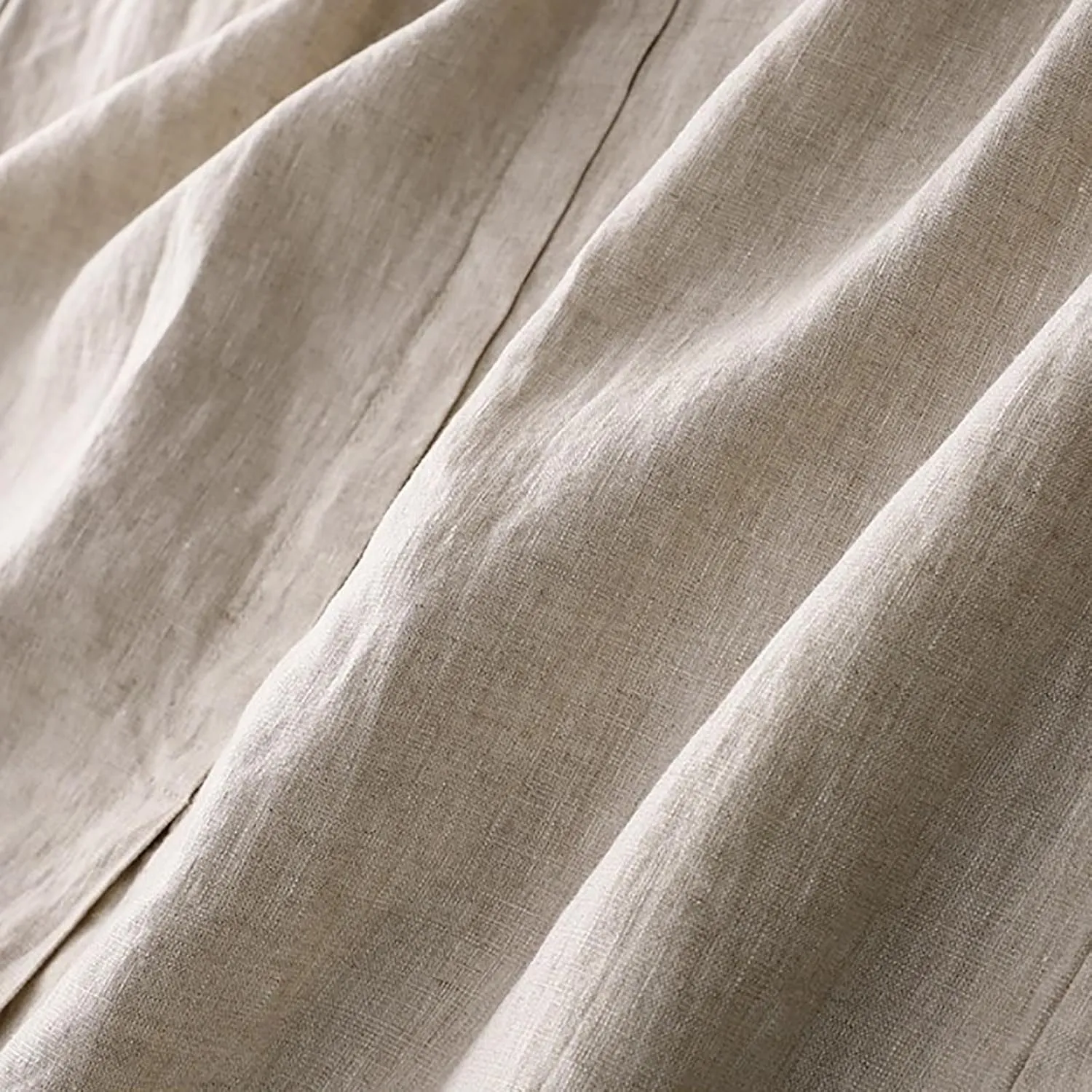 Linen Skirts for Women Summer Fashion Drawstring High Waist Button Skirt with Pockets Solid Loose Fit Holiday Skirts