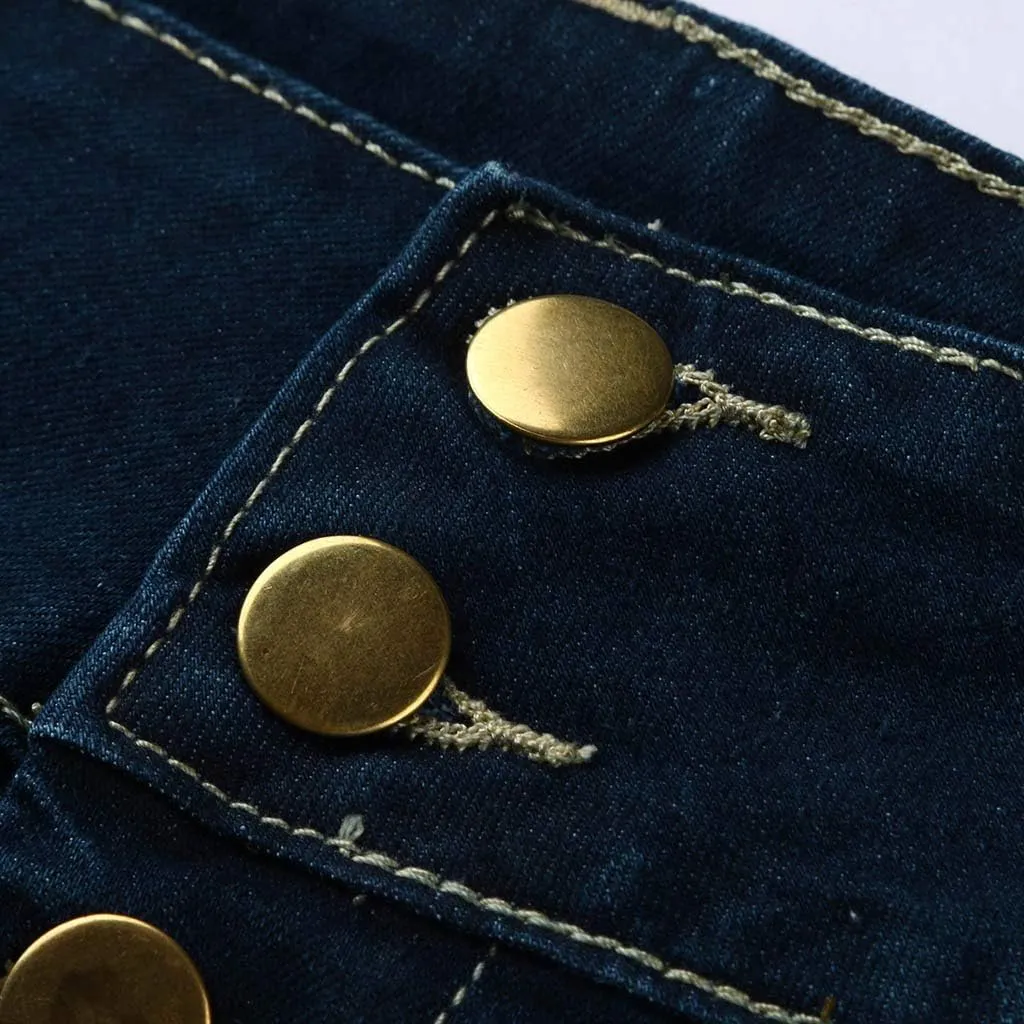 Long Jean Skirt Womens Front Button Denim A-Line Washed Jean Women's Casual Button Skirts Skirt Skirts for Women