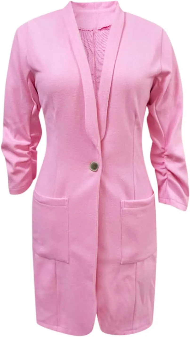 Long Overcoat Cardigan Lapel Womens Coat Slim Jacket Long Trench With Pocket Women's Long Winter Coats Women