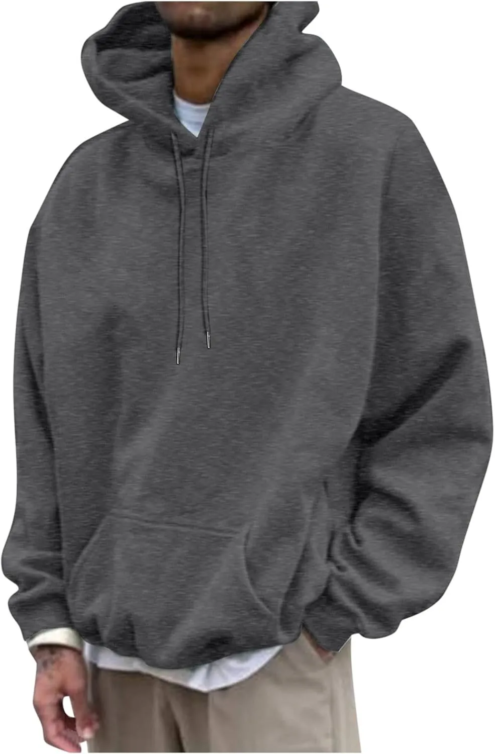 Love Like Jesus Hoodies for Men Letter Graphic Christian Faith Hoodies with Pocket Long Sleeve Drawstring Hooded Sweatshirts