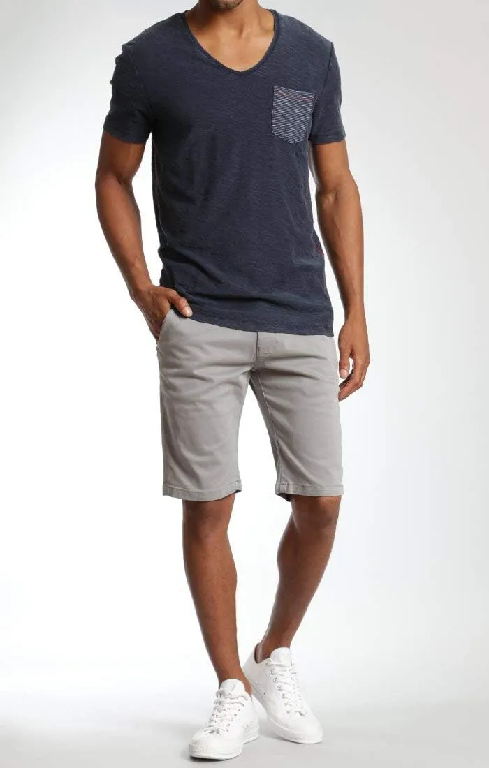 Mavi Simon Men's Twill Shorts, Mid Rise Shorts for Men, 9.5" Inseam Straight Fit Men's Shorts