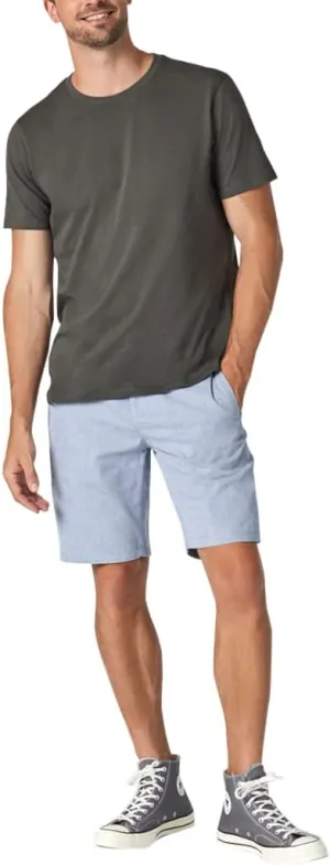 Mavi Simon Men's Twill Shorts, Mid Rise Shorts for Men, 9.5" Inseam Straight Fit Men's Shorts
