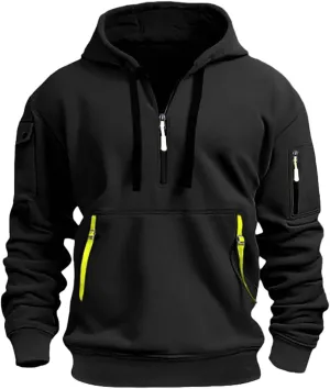 Men's Hoodie Comfortable Loose Solid Hooded Sweater Top Printed Sweatshirt Top Outdoor Men'S Fashion Hoodies And Sun