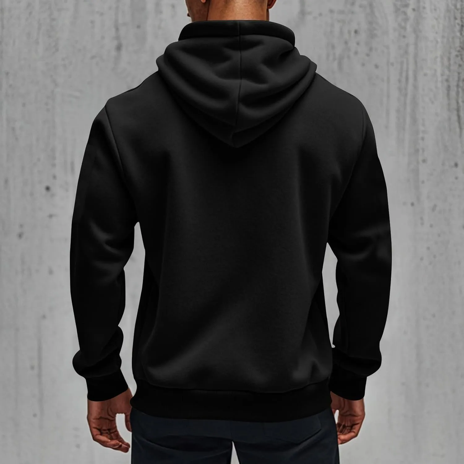 Mens Hoodies Zip Up, Casual Hoodies for Men with Pockets Full Zip Long Sleeve Sweatshirt Sports Hooded Jacket