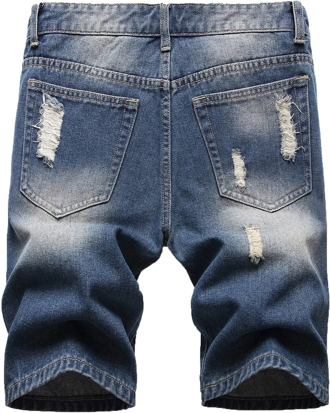 Mens Jean Shorts Denim Shorts Ripped Distressed Short Jeans Casual Classic Straight Fit Jorts