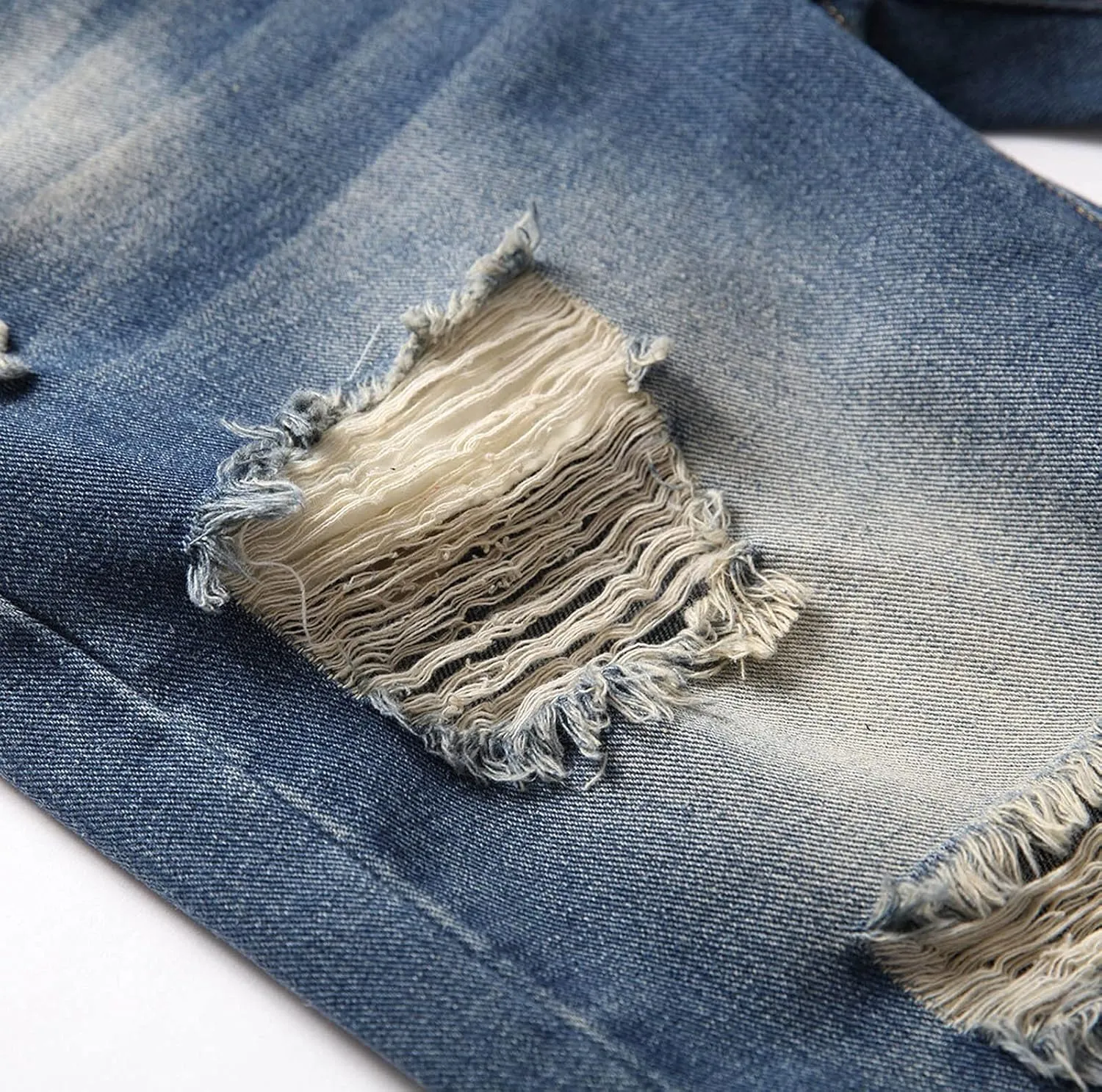 Mens Jean Shorts Denim Shorts Ripped Distressed Short Jeans Casual Classic Straight Fit Jorts