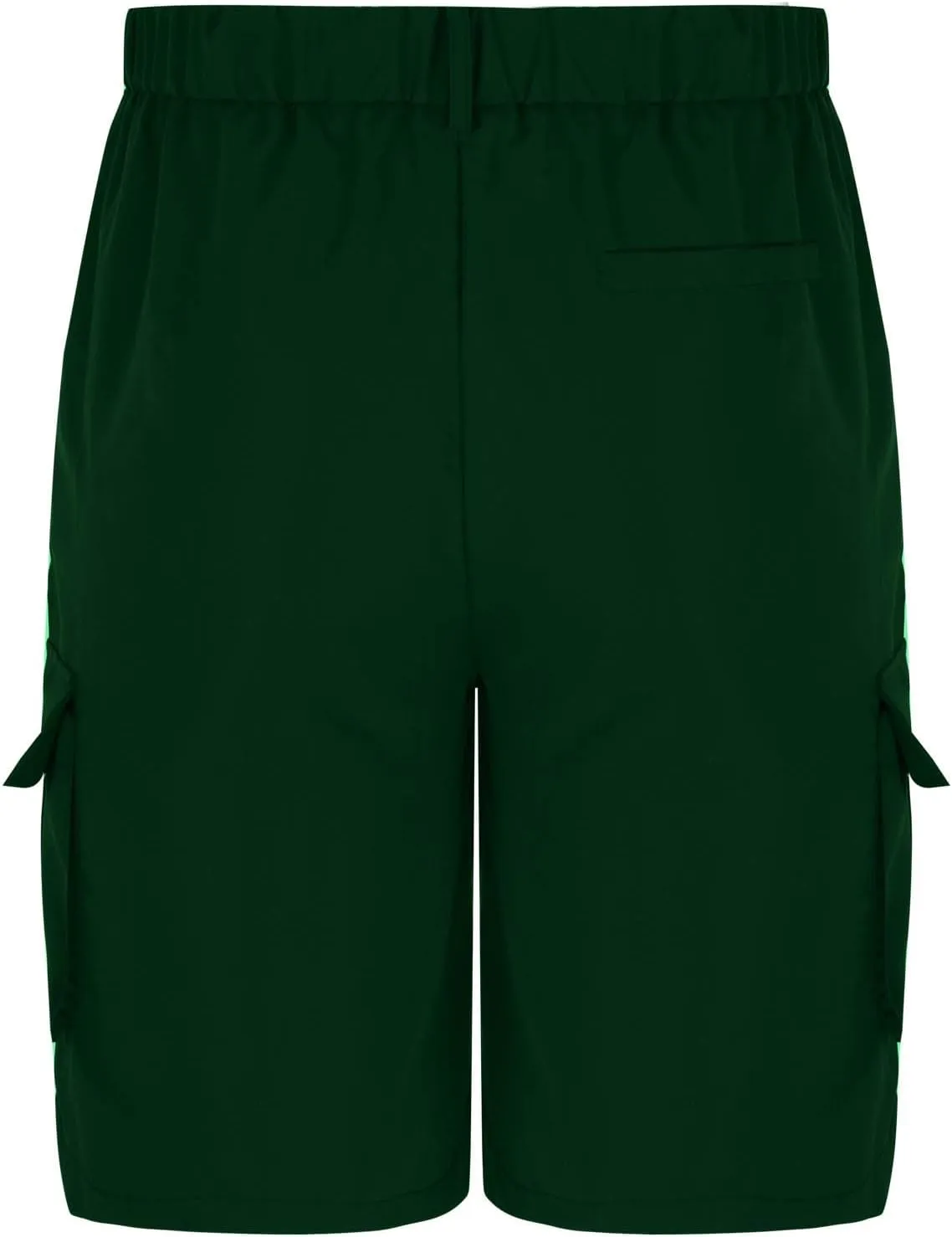 Mens Pleated Cargo Shorts Tailored Fit Button Waist Shorts with Side Utility Pockets and Clean Summer Styling