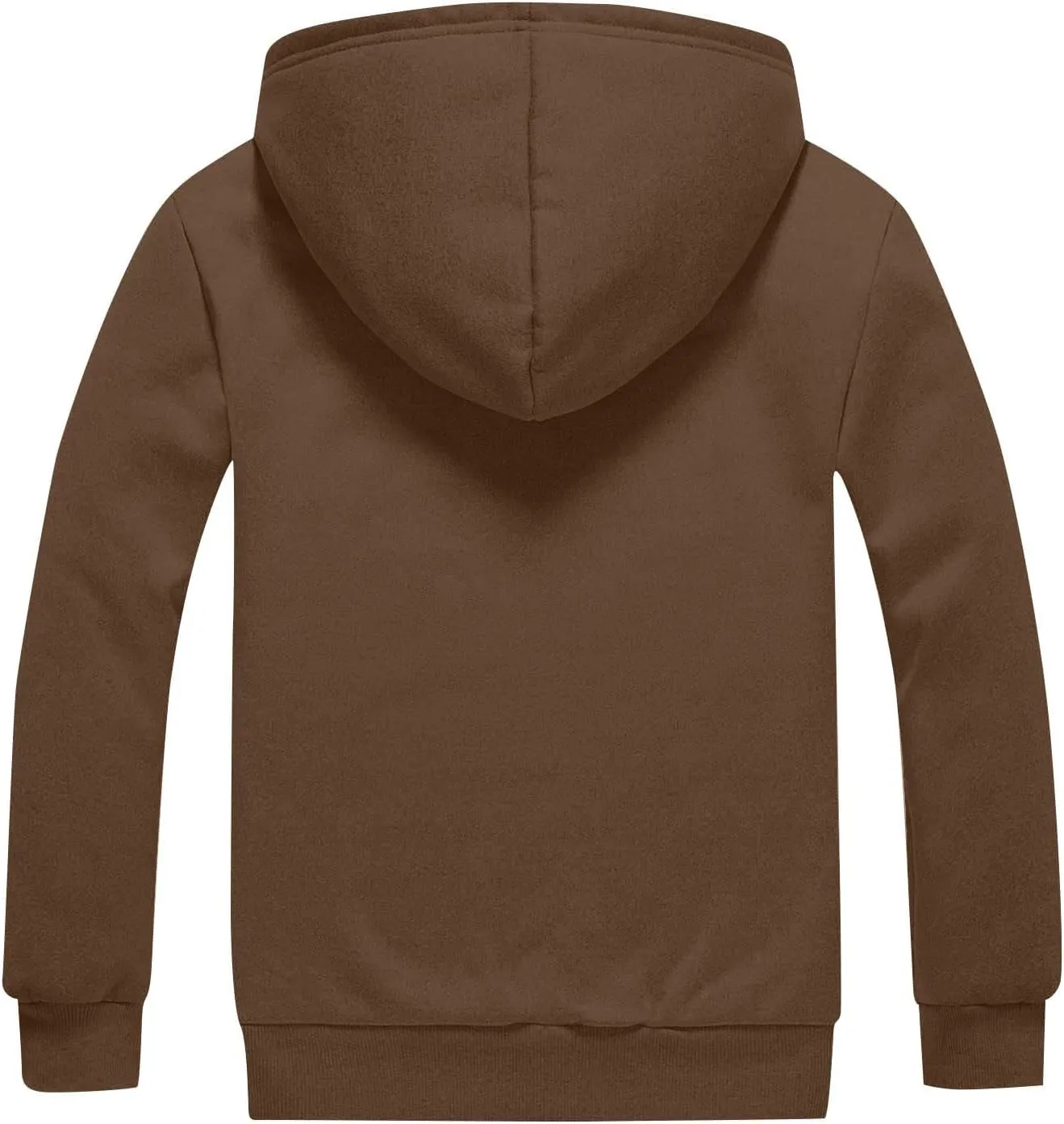 Mens Sherpa Lined Hoodie Zip Up Warm Thick Hoodies Heavyweight Casual Fleece Hooded