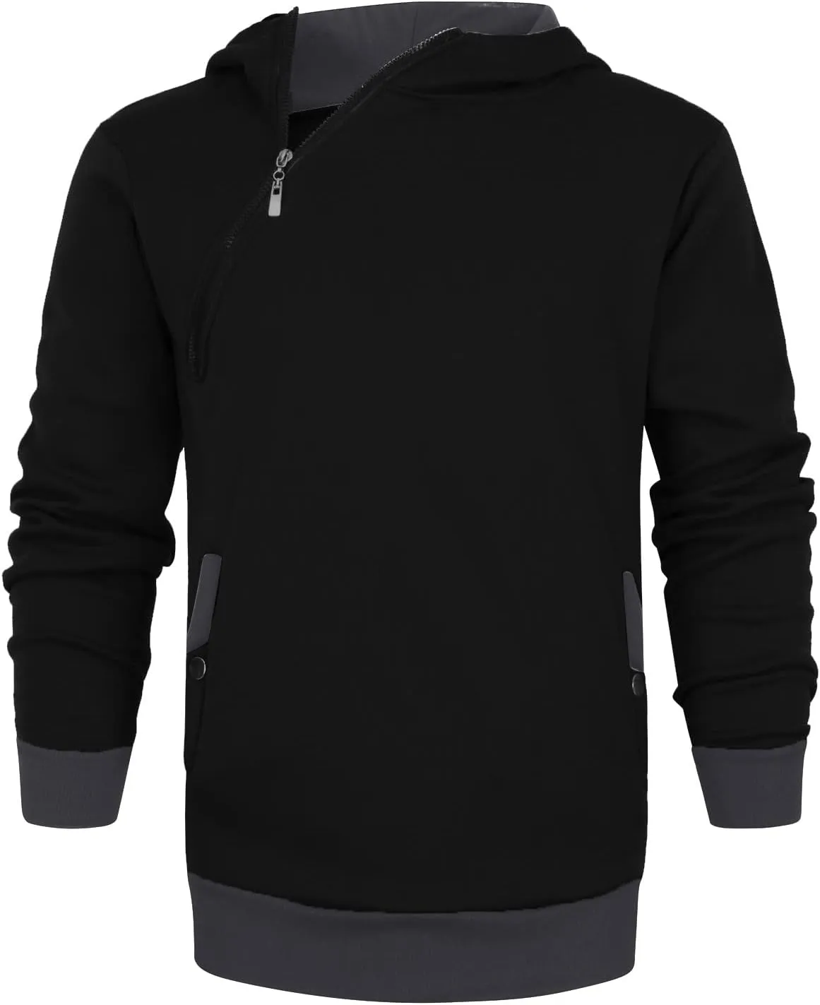 Men's Zip Up Hoodie Casual Camouflage Sports Sweatshirt Long Sleeve Zipper Hooded Jacket Coat