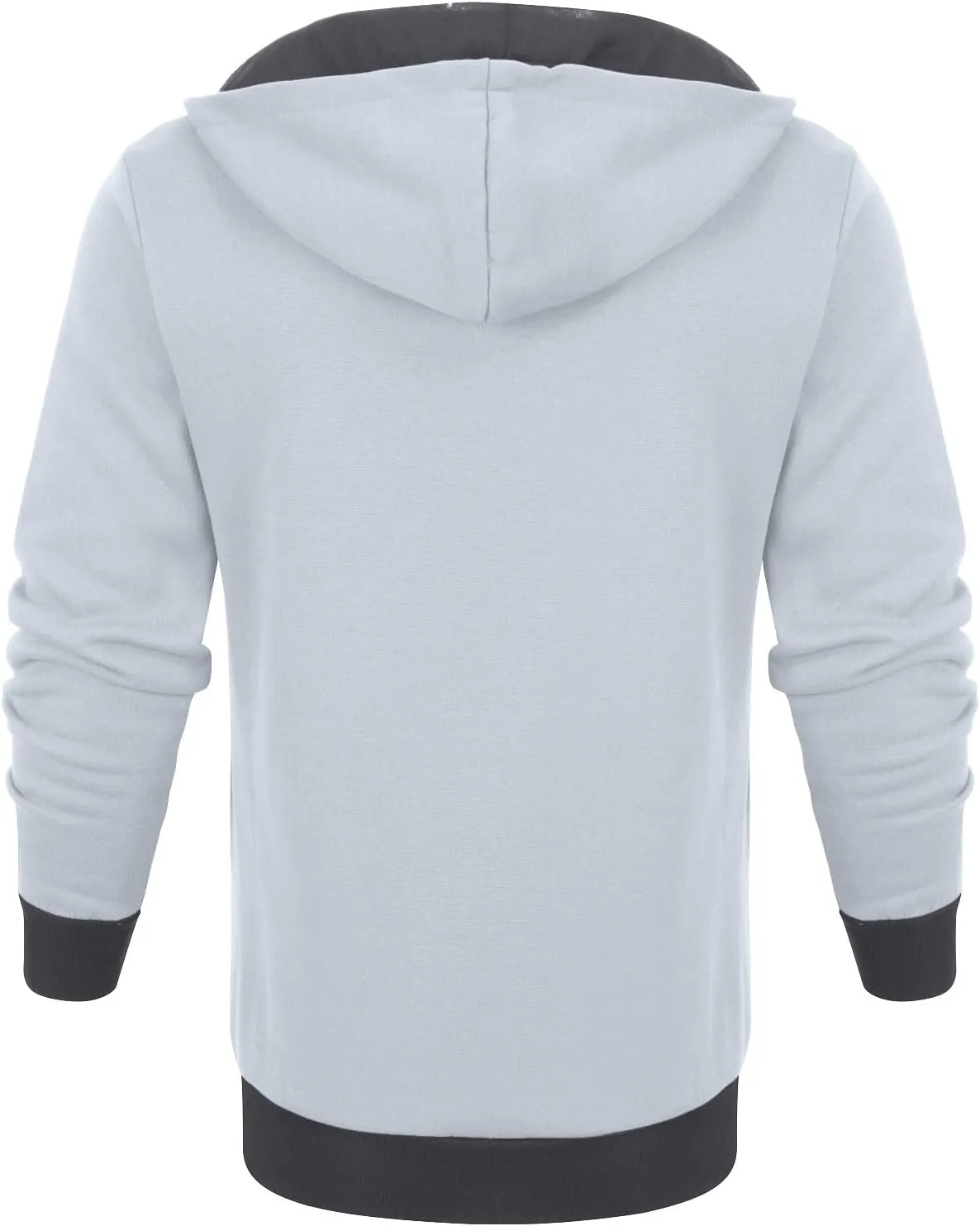 Men's Zip Up Hoodie Casual Camouflage Sports Sweatshirt Long Sleeve Zipper Hooded Jacket Coat