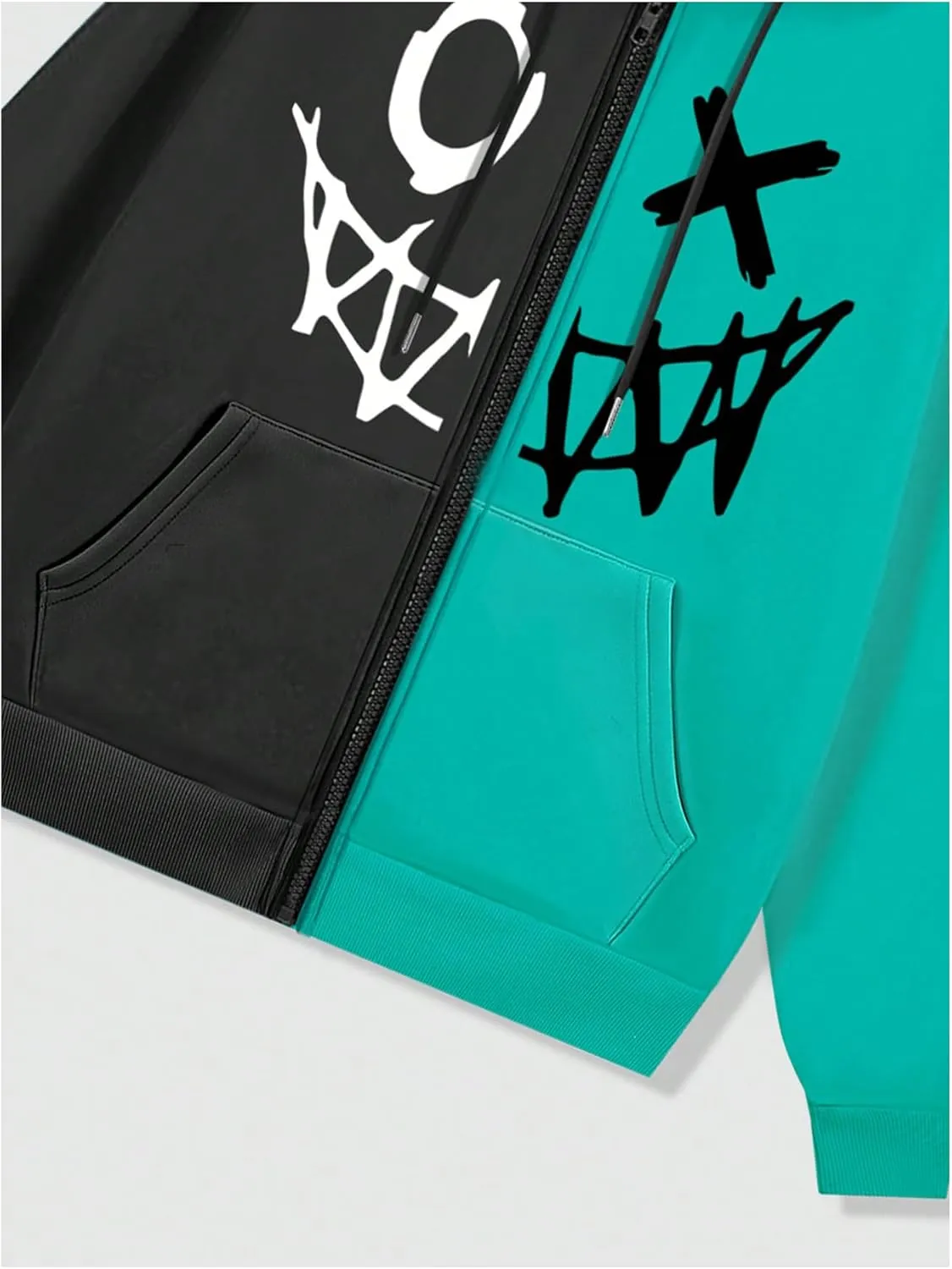 Men's Zip Up Hoodies Graphic Long Sleeve Pullover Hoodies Sweatshirt Western Streetwear Hoodies