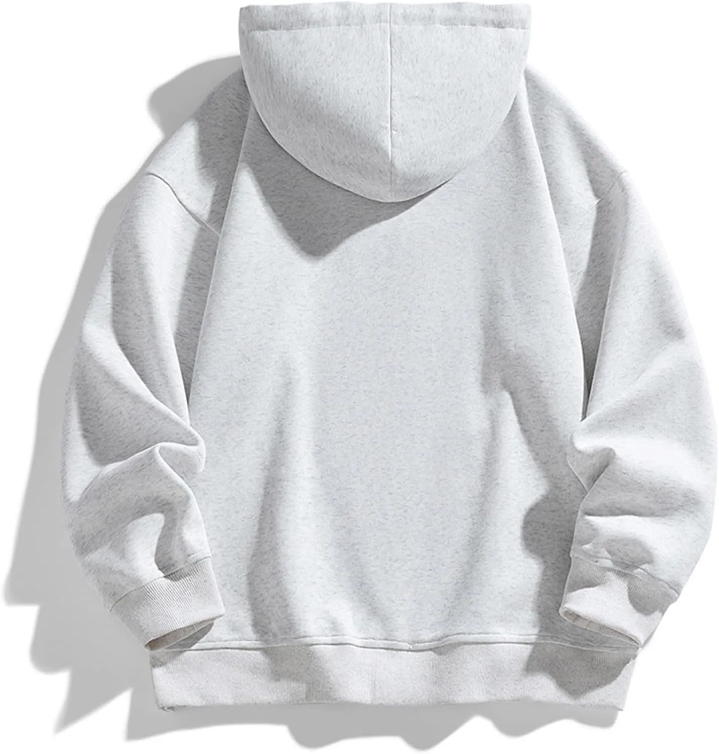Mens Zip Up Hoodies Trendy Outwear with Pockets Hooded Sweatshirt Loose Fit Casual Fall Spring Warm Slim Fit Sweater Jacket