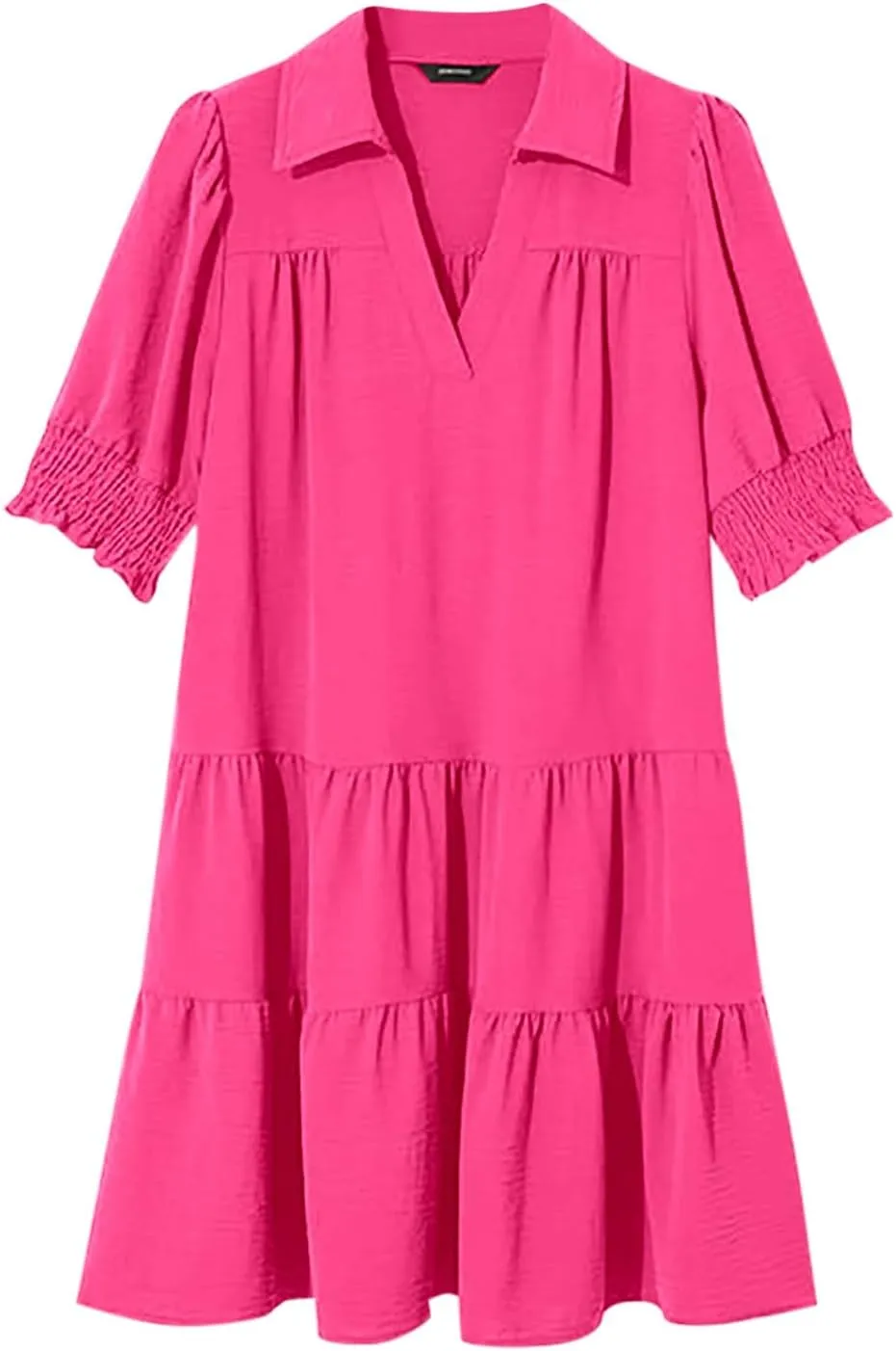 Mini Shift Dresses for Women 2025 Boho Tiered Ruffle Hem Drop Waist Y2K Mini Dress Summer Baby Shower Outfit for Guest