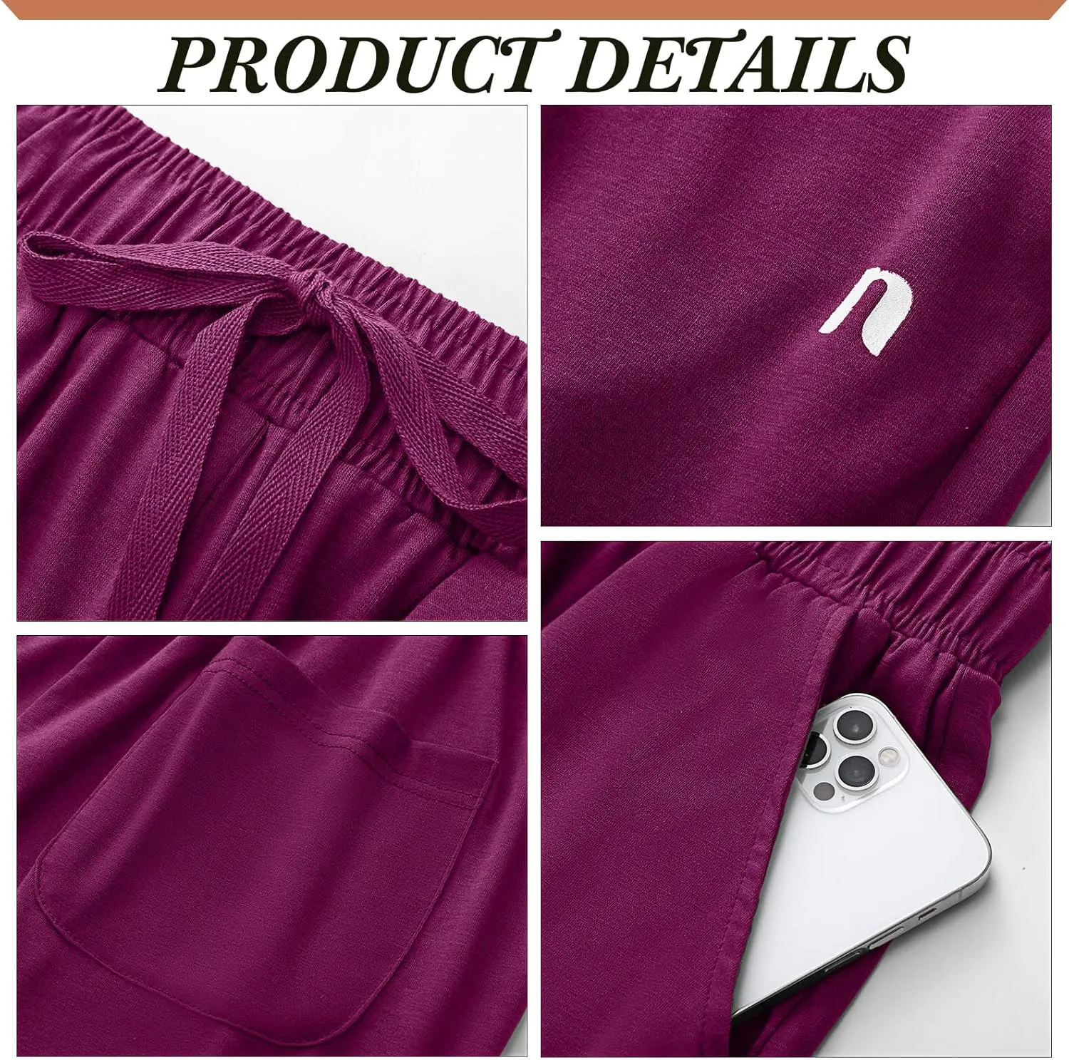 Neer 3 Pack Women's Quick Dry Shorts Women Drawstring High Waisted Bermuda Athletic Shorts with Pockets