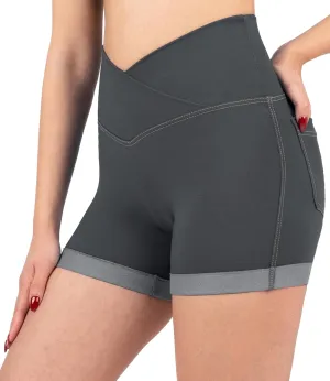 NirJEANS Women's Short Jeggings - Sexy Jeans Shorts for Women, High Waisted Crossover Women's Jeggings Booty Shorts for Women
