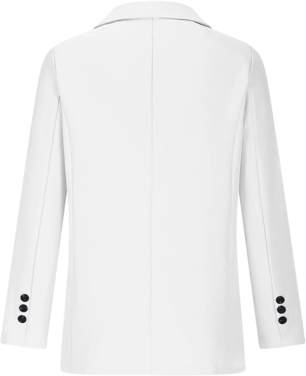 Notched Lapel Long Sleeve Blazers Women Button Up Open Front Office Work Suit Jackets Casual Loose Fit Fall Outwear