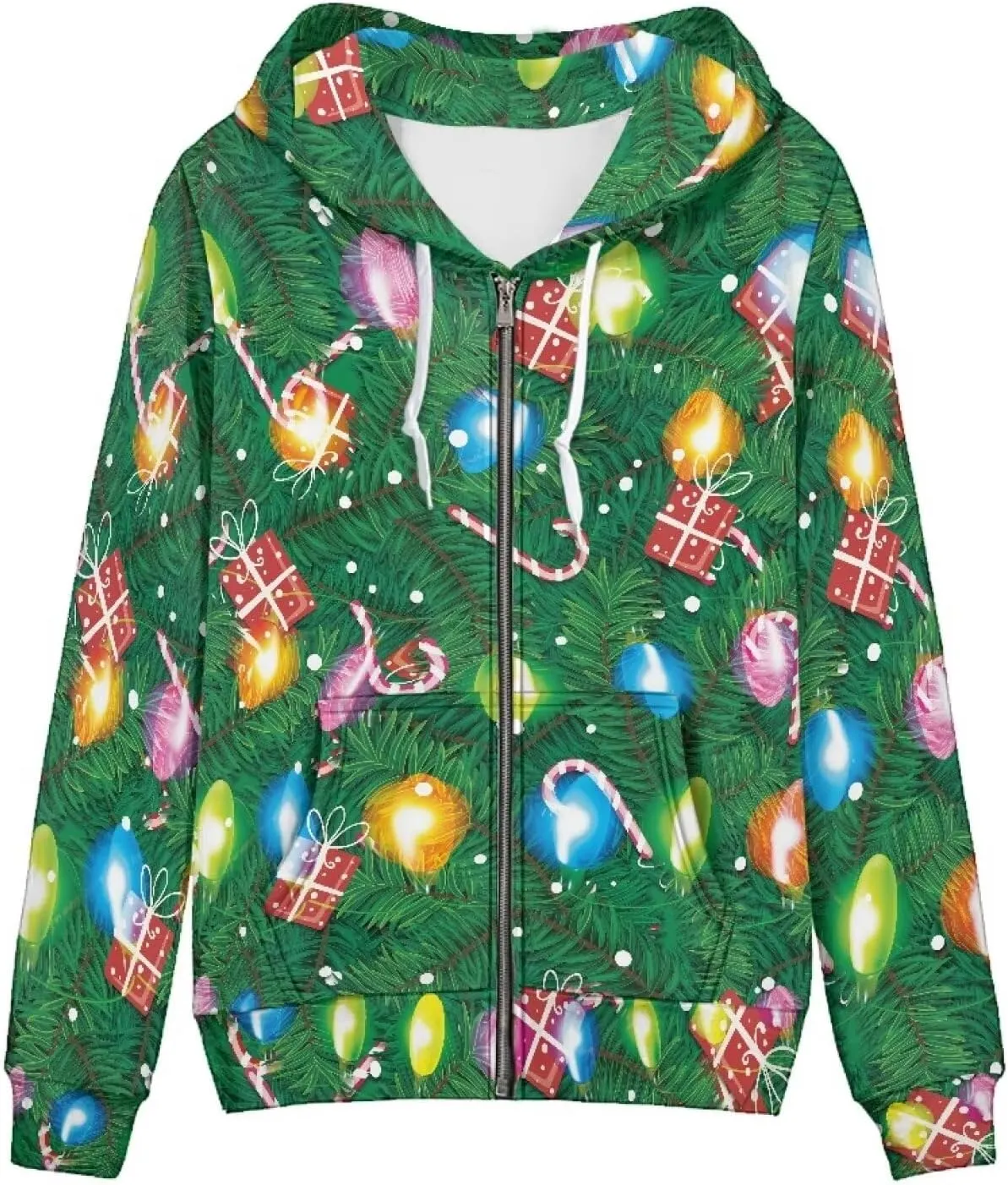 Novelty Printed Zip Up Hoodie Women Long Sleeve Sweatshirts Fall Outfits 2024 Hoodies