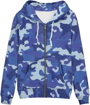 Novelty Printed Zip Up Hoodie Women Long Sleeve Sweatshirts Fall Outfits 2024 Hoodies
