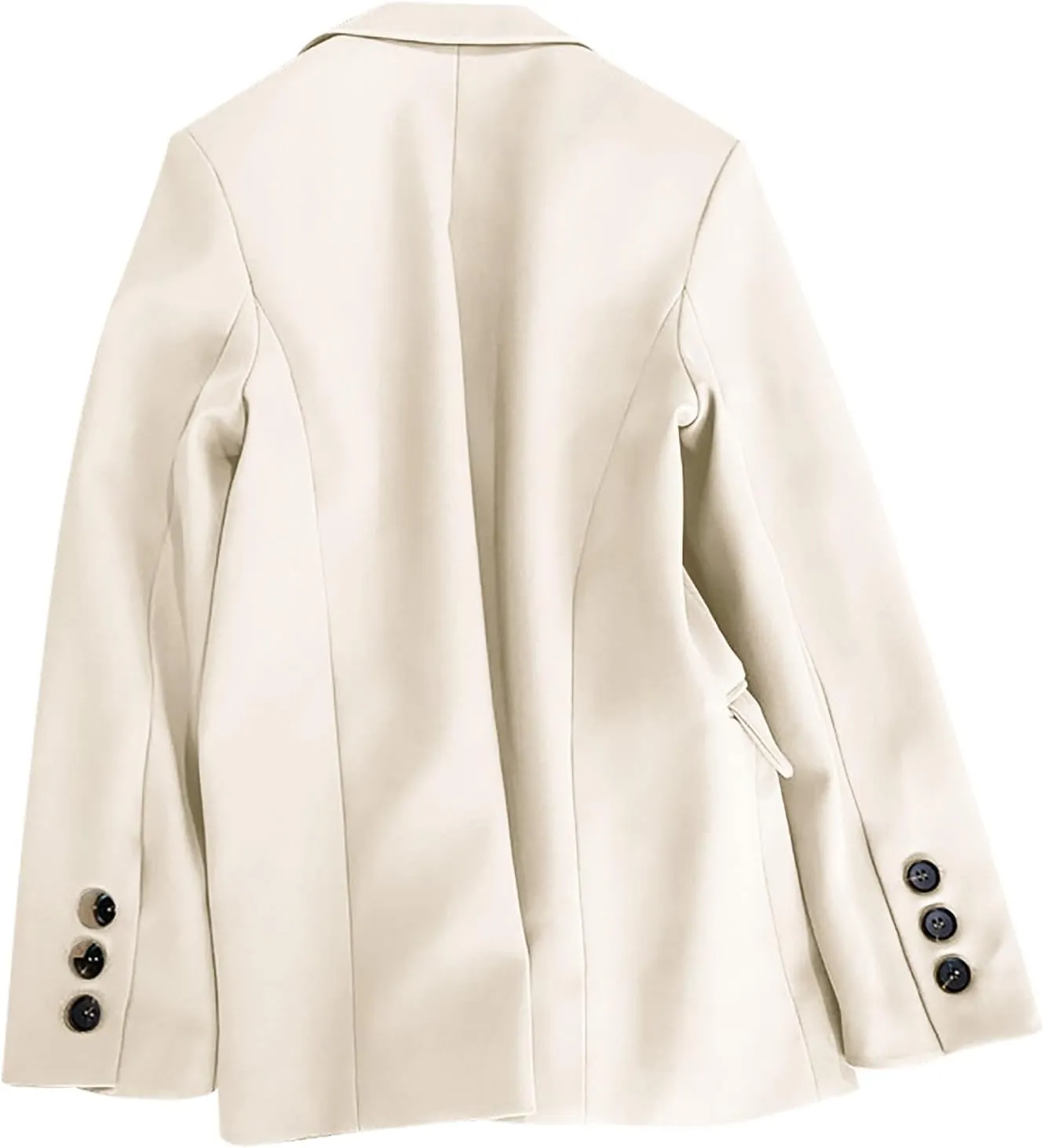 Office Work Blazers for Women Fall Lightweight Casual Open Front Suit Jackets Long Sleeve Lapel Button Down Outwear