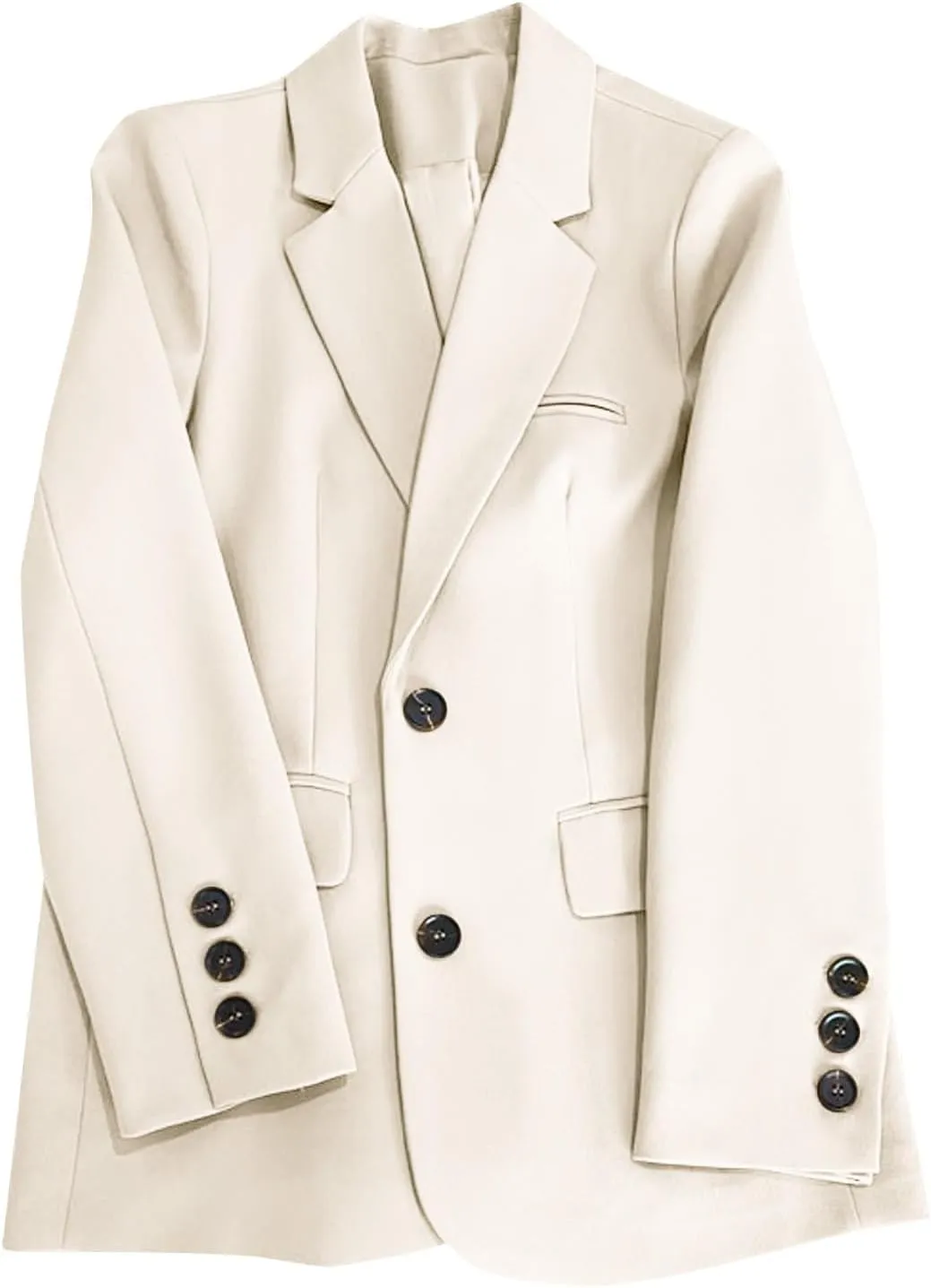 Office Work Blazers for Women Fall Lightweight Casual Open Front Suit Jackets Long Sleeve Lapel Button Down Outwear