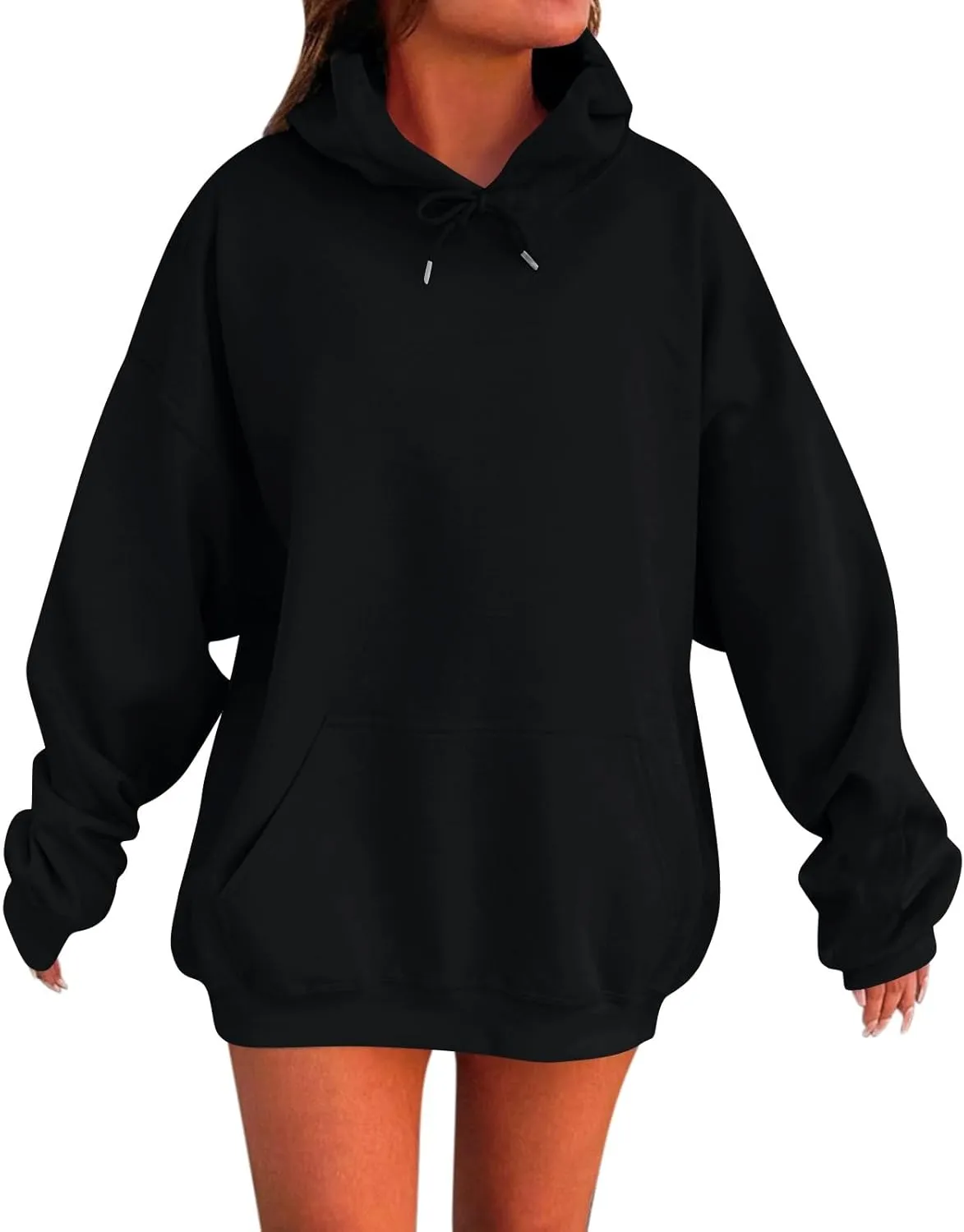 Oversized Hoodies for Womens Winter Cute Sweatshirts Pullover 2024 Fashion Tops Trendy Outfits Loose Fit Solid Hoodies