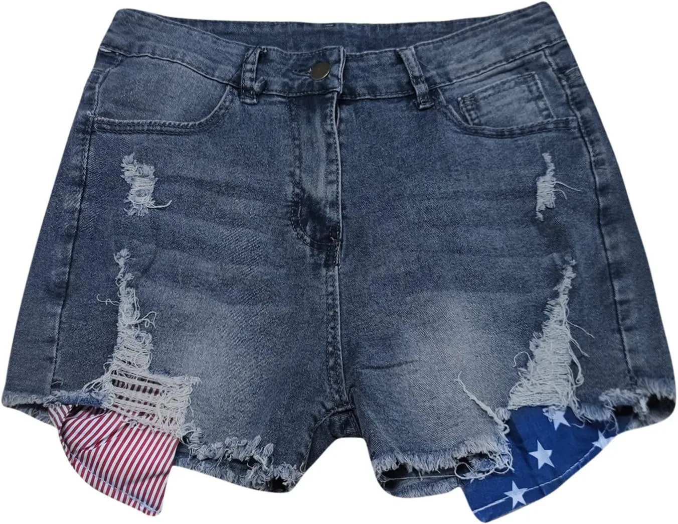 Pants for Women Fall Summer Denim Loose Fit Western High Cut Ripped Pants Shorts Jeans Women 2025 Trendy