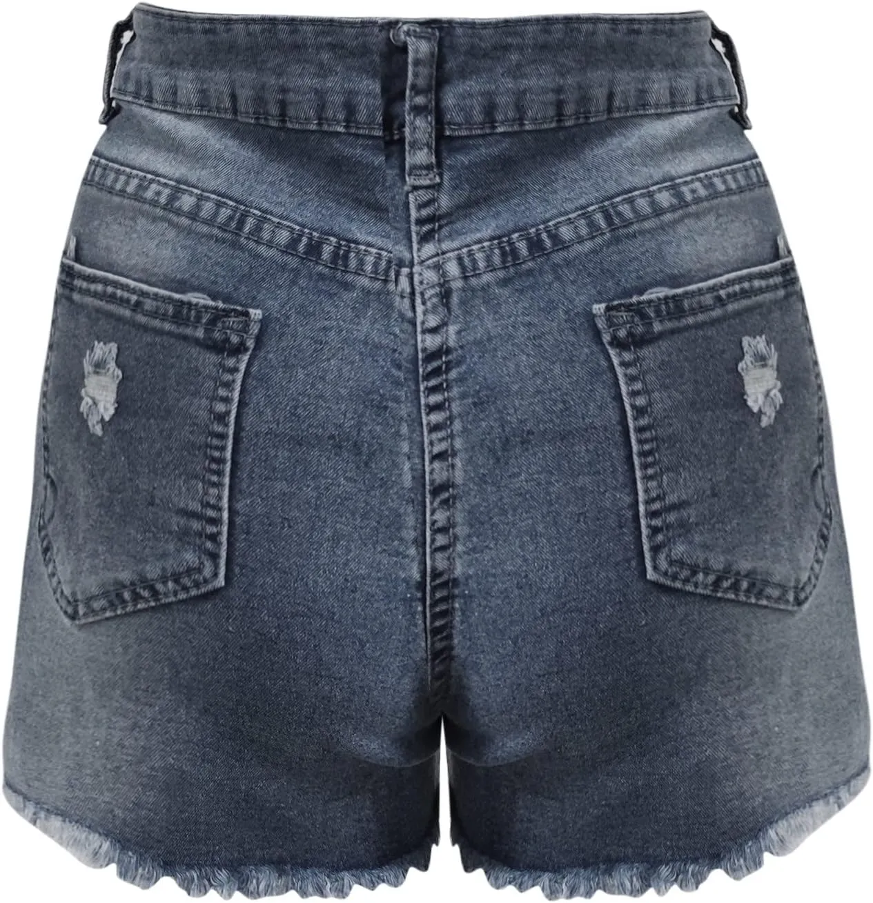 Pants for Women Fall Summer Denim Loose Fit Western High Cut Ripped Pants Shorts Jeans Women 2025 Trendy
