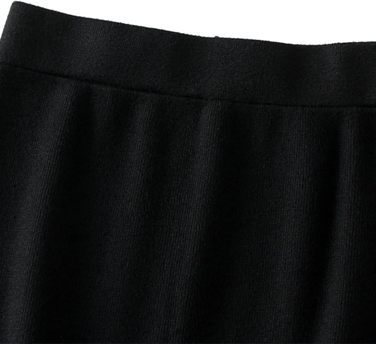 Pencil Skorts for Women Casual Solid Color Elastic High Waist Side Slit Skirts 2025 Fashion Soft Comfy Bodycon Skirt