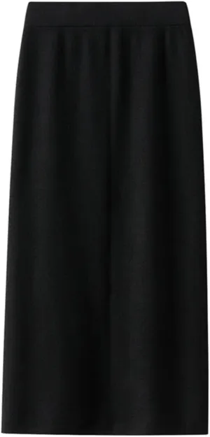 Pencil Skorts for Women Casual Solid Color Elastic High Waist Side Slit Skirts 2025 Fashion Soft Comfy Bodycon Skirt