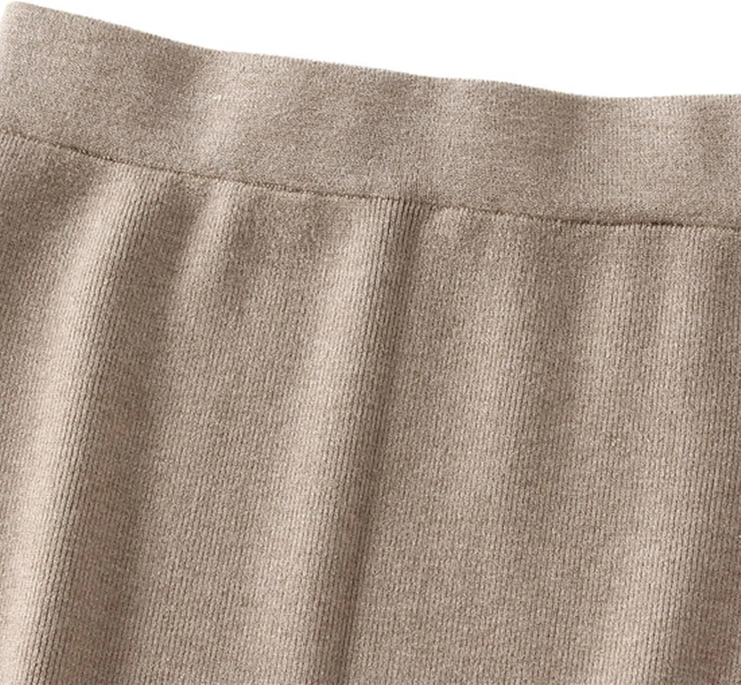 Pencil Skorts for Women Casual Solid Color Elastic High Waist Side Slit Skirts 2025 Fashion Soft Comfy Bodycon Skirt