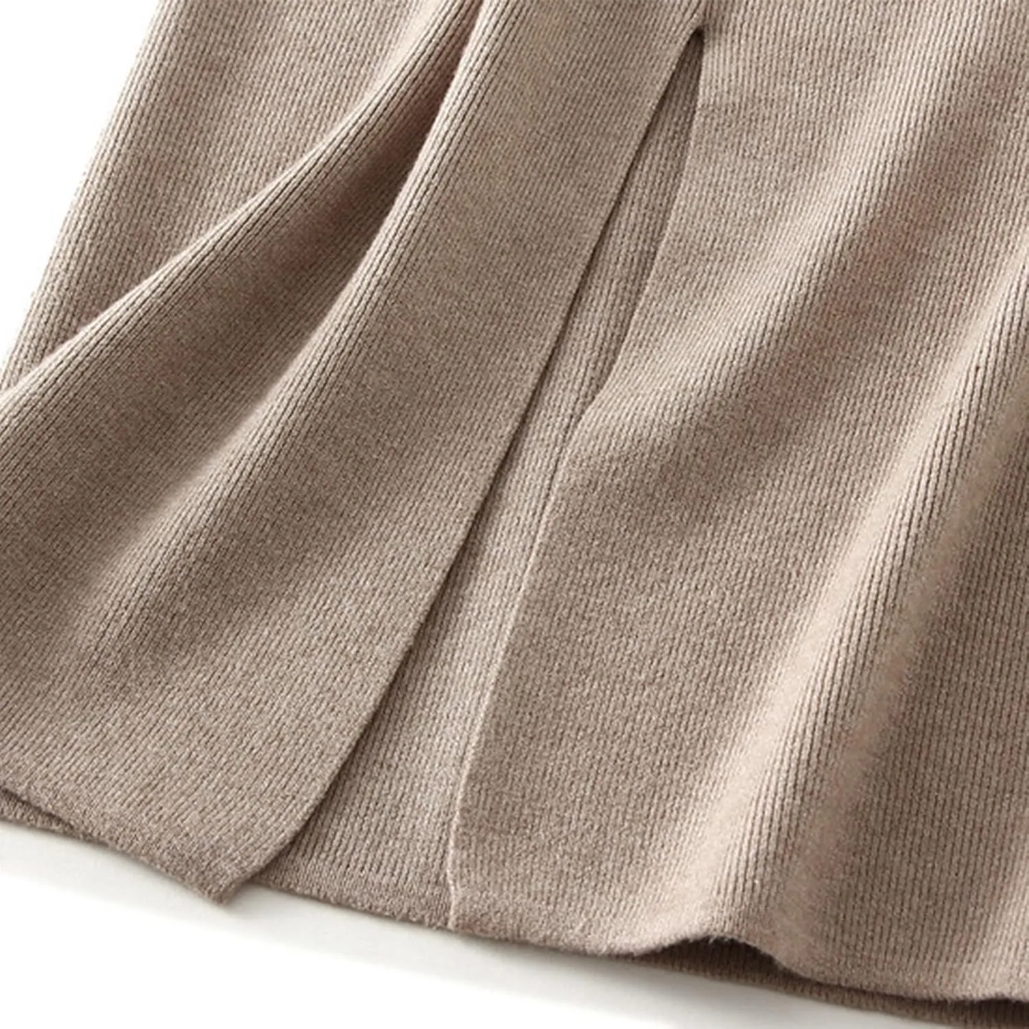 Pencil Skorts for Women Casual Solid Color Elastic High Waist Side Slit Skirts 2025 Fashion Soft Comfy Bodycon Skirt