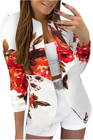 Plus Size Blazers for Curvy Women Office Ladies Jacket Long Sleeve Prtite Trendy Blazers Fitted With Pockets Suit