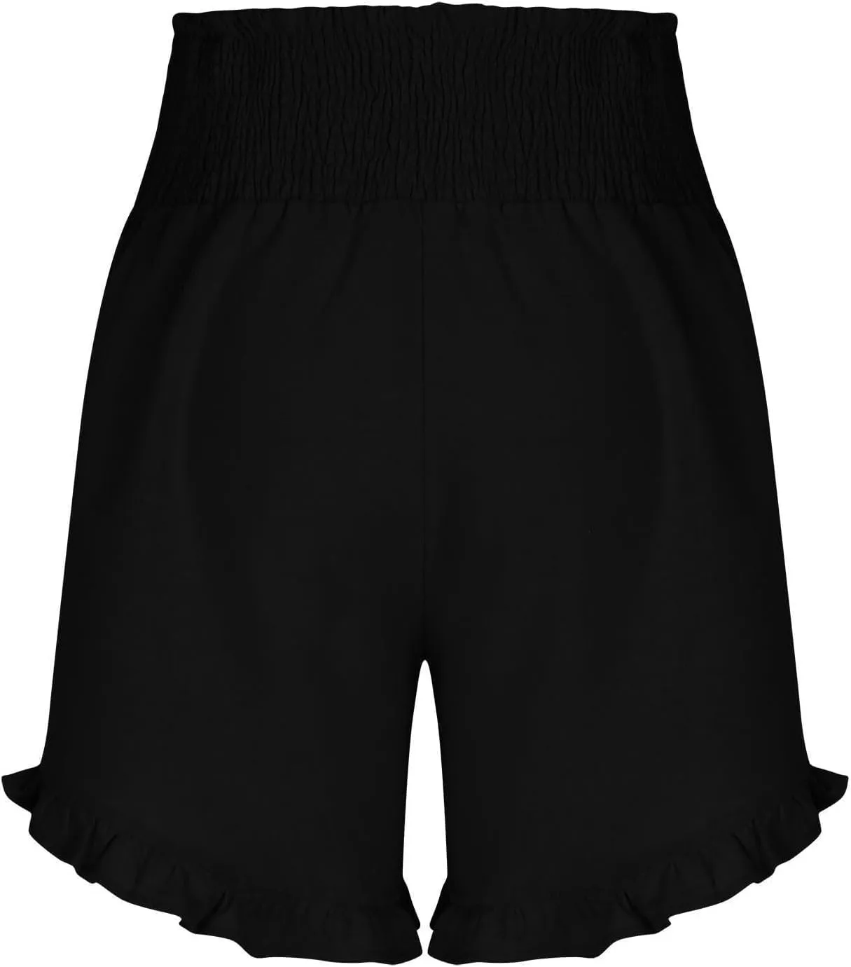 Ruffle Shorts Women Casual Loose High Waisted Boho Flowy Shorts Lightweight Summer Beach Short Pants 2025
