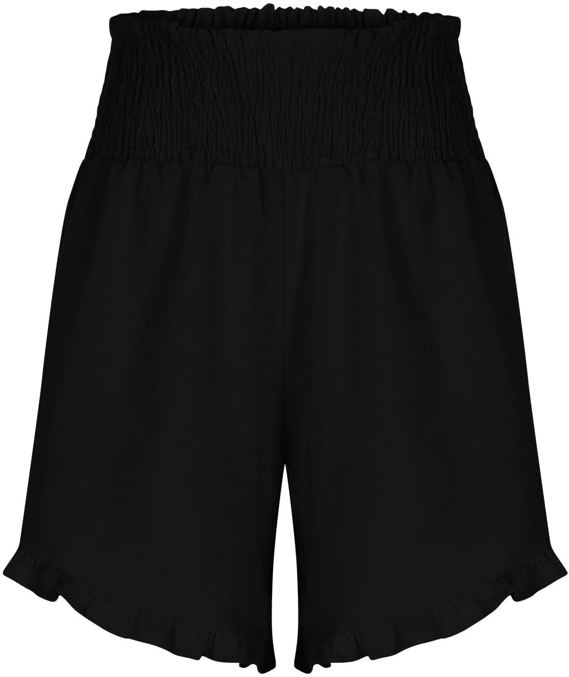 Ruffle Shorts Women Casual Loose High Waisted Boho Flowy Shorts Lightweight Summer Beach Short Pants 2025