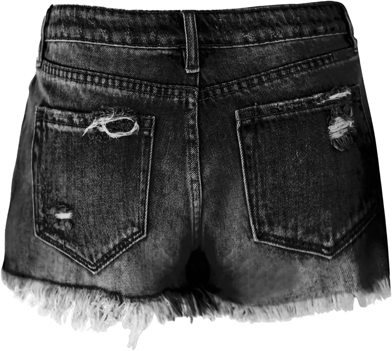 Sexy Denim Shorts for Women Cut Off Low Waist Booty Ripped Raw Hem Distressed Jean Shorts