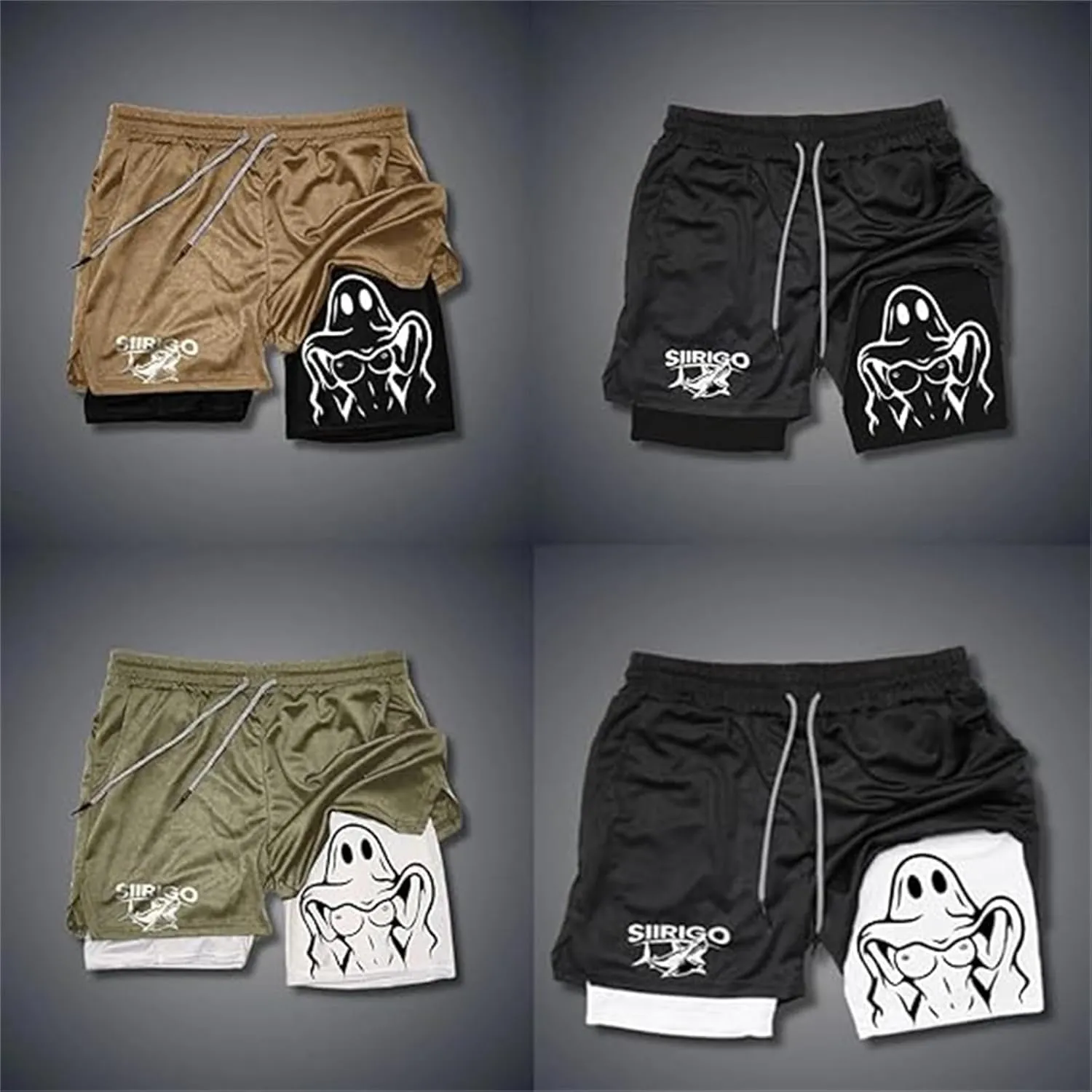 Siirigo Shorts Men, Siirigo Clothing Gym Shorts Mens, Siirigo Clothing, Men Quick Dry Athletic Running Shorts