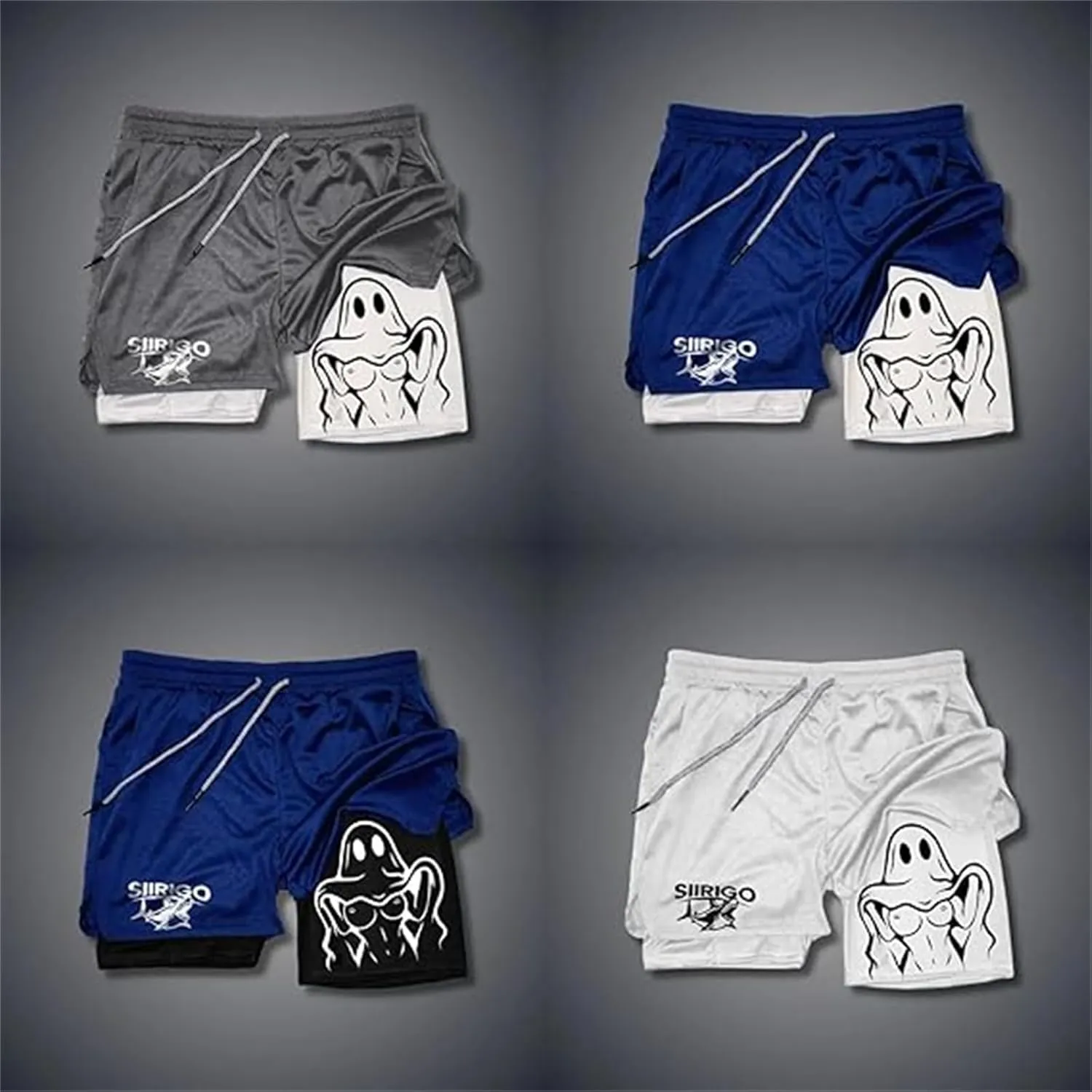 Siirigo Shorts Men, Siirigo Clothing Gym Shorts Mens, Siirigo Clothing, Men Quick Dry Athletic Running Shorts