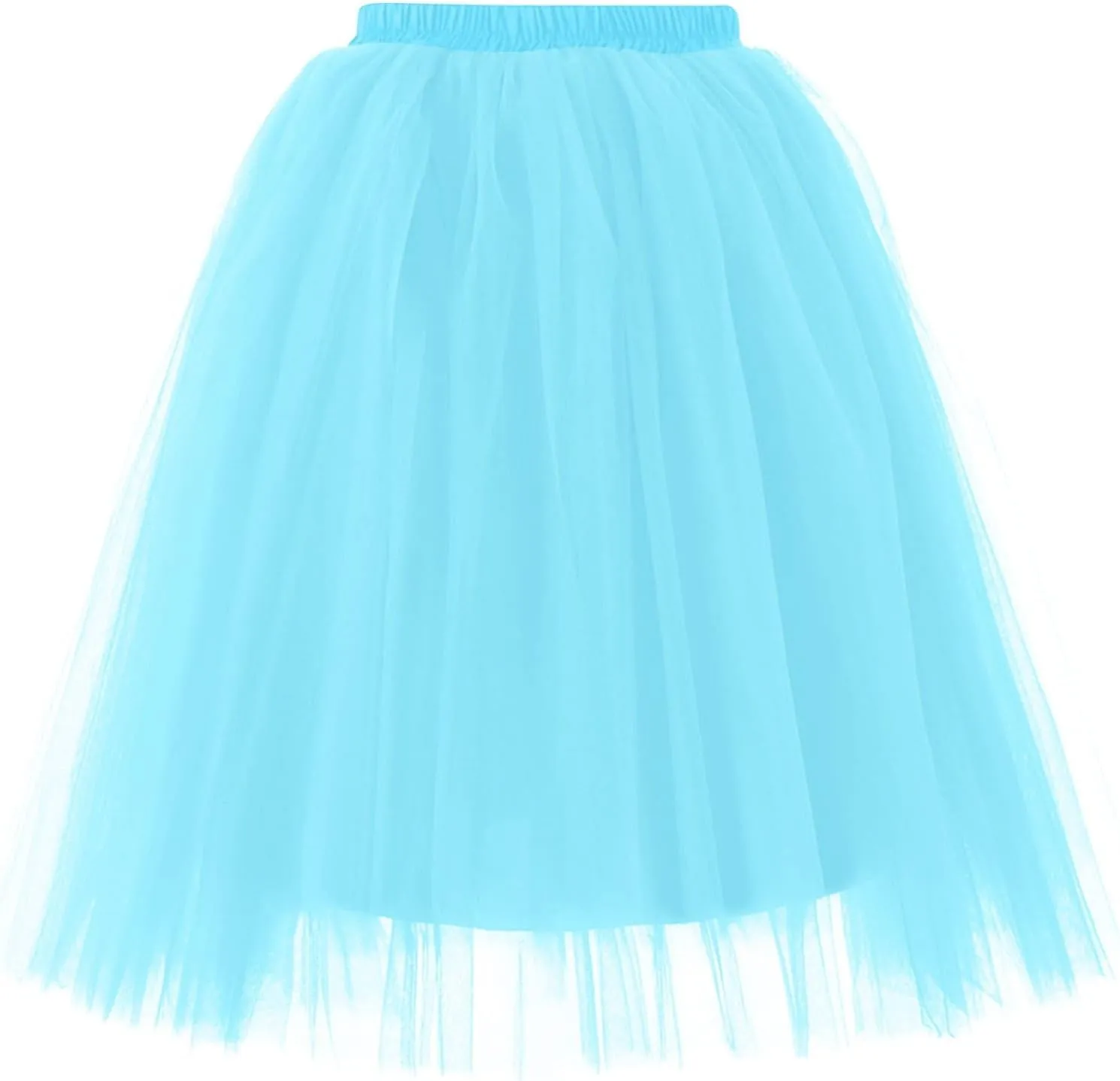 Skirts for Women Pleated Tulle Short Skirt Solid Color High Waist Tutu Ballet Half-Body Clothes Adult Dancing Skirts