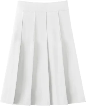 Skirts for Women Trendy Girls Women High Waisted Pleated Skirt Plain Plaid A-line Mini Skirt Skate Tennis Dance