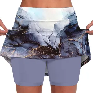 Skorts for Woman High Wasited Athletic Skirt with Shorts Underneath Plus Size Sports Pants Tennis Golf Workout Skirts