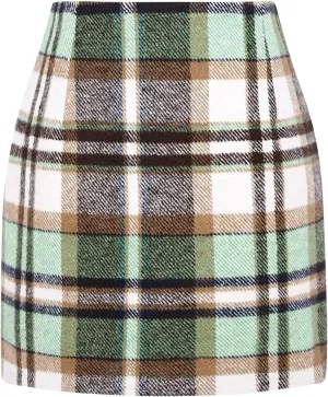 SummerDresses for Women 2023 2023 Women Spring Summer Skirts Elegant Summer Casual High Waist Plaid Mini Skirts