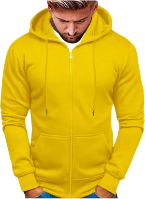 Sweatshirts for Men Hoodies Zipper,Mens Hooded Sweatshirts Fleece Hoodies Athletic Winter Long Sleeve Zip Up Pullover