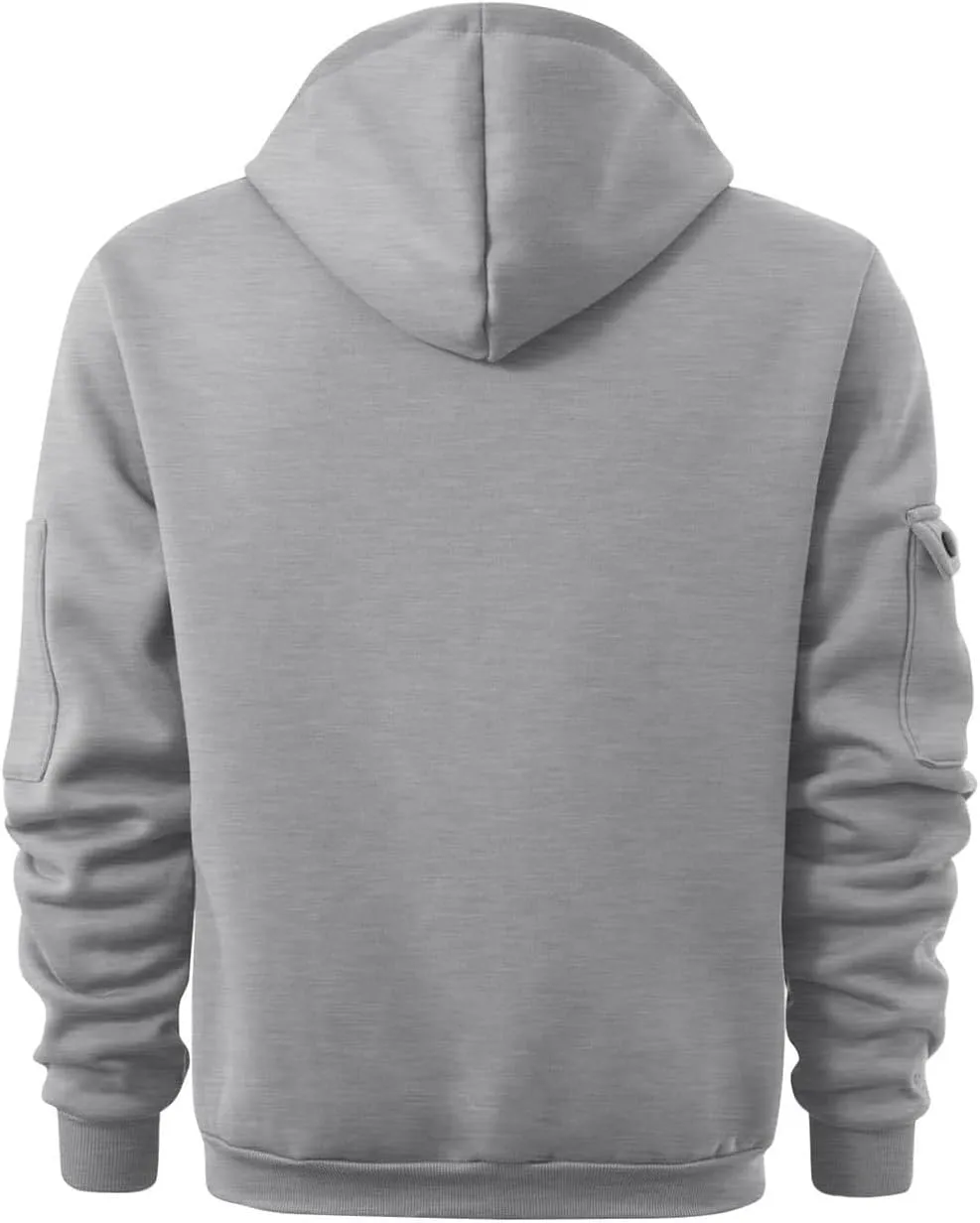 Tactical Hoodies For Men Quater Zip Up Pullover Sweatshirt Casual Workout Mens Hoodies with Pockets