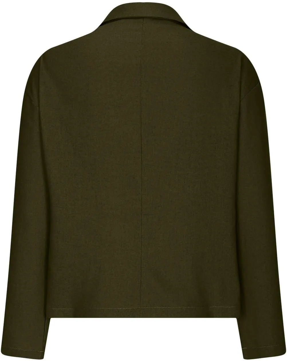 TANGNADE Linen Blazer Women Lightweight Casual Long Sleeve Spring Summer Jackets One Button Lapel Suit Blazer