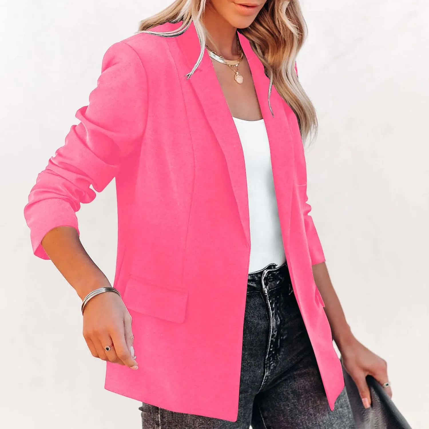 TARIENDY Fall Blazers for Women 2025 Womens Business Casual Blazers Long Sleeve Jackets Lightweight Open Front Cardigan