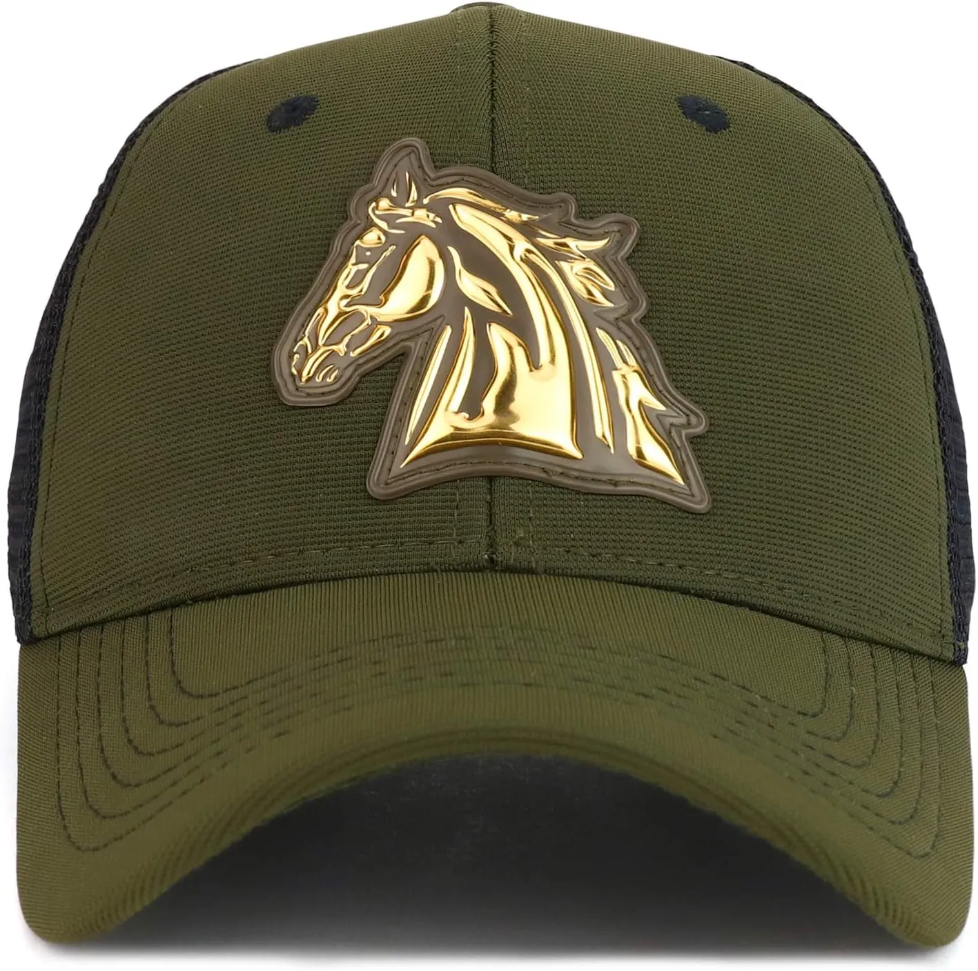 Trendy Apparel Shop High Frequency Horse Structured Trucker Mesh Cap