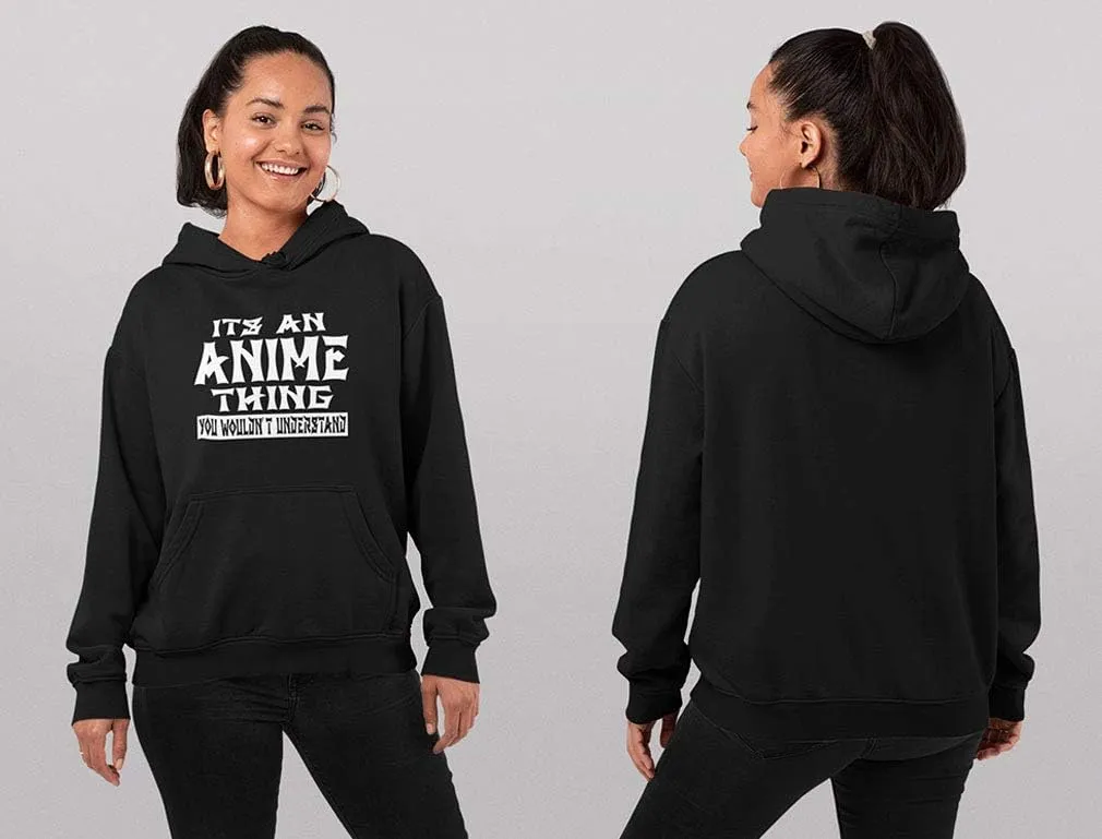 Tstars It's an Anime Thing You Wouldn't Understand Hoodies for Women Teen Girls Manga Novelty Pullover Hoodies