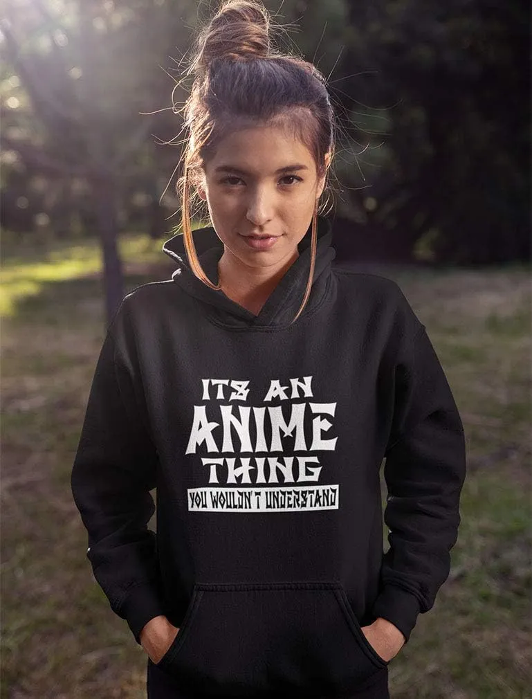 Tstars It's an Anime Thing You Wouldn't Understand Hoodies for Women Teen Girls Manga Novelty Pullover Hoodies