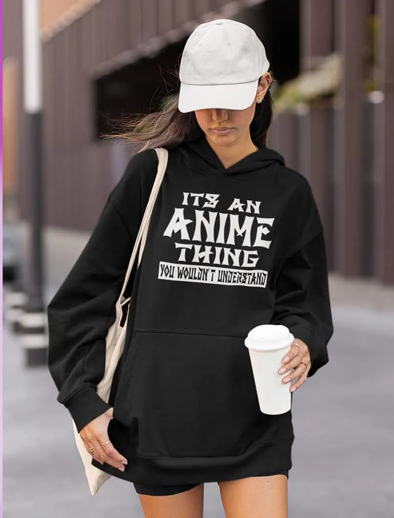 Tstars It's an Anime Thing You Wouldn't Understand Hoodies for Women Teen Girls Manga Novelty Pullover Hoodies